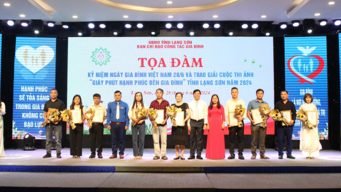 Chương trình Tọa đàm Kỷ niệm Ngày Gia đình Việt Nam 28/6 và trao giải Cuộc thi ảnh “Giây phút hạnh phúc bên gia đình” tỉnh Lạng Sơn năm 2024