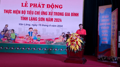 Lễ phát động thực hiện "Bộ tiêu chí ứng xử trong gia đình" năm 2024