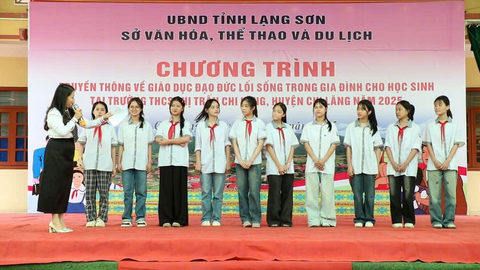 Chương trình truyền thông giáo dục đạo đức lối sống trong gia đình cho học sinh trường THCS thị trấn Chi Lăng, huyện Chi Lăng, tỉnh Lạng Sơn.