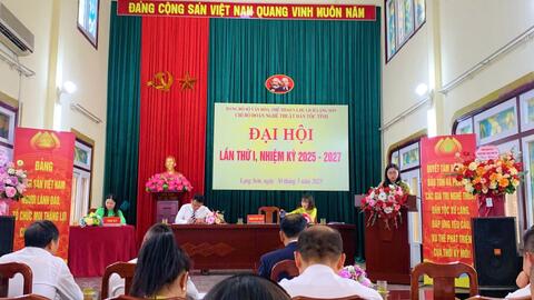 ĐẠI HỘI CHI BỘ ĐOÀN NGHỆ THUẬT DÂN TỘC TỈNH  LẦN THỨ I, NHIỆM KỲ 2025 - 2027