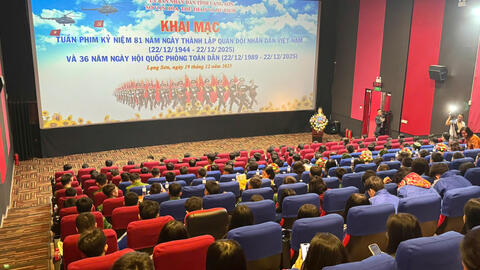 Khai mạc tuần phim kỷ niệm 81 năm ngày thành lập Quân đội nhân dân Việt Nam (22/12/1944 - 22/12/2025) và 36 năm ngày hội Quốc phòng toàn dân (22/12/1989 - 22/12/2025)