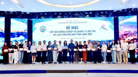 Sở Văn hóa, Thể thao và Du lịch tổ chức lớp bồi dưỡng nghiệp vụ  quản lý cơ sở lưu trú du lịch năm 2026