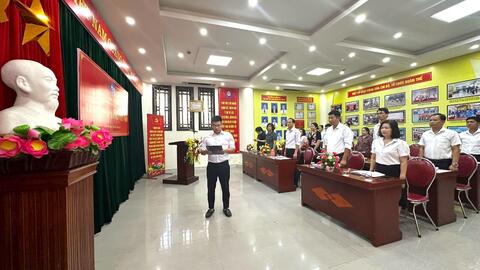 Chi bộ Bảo tàng tỉnh Lạng Sơn tổ chức Lễ kết nạp đảng viên mới
