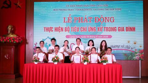 Lễ phát động thực hiện Bộ tiêu chí ứng xử trong gia đình năm 2026