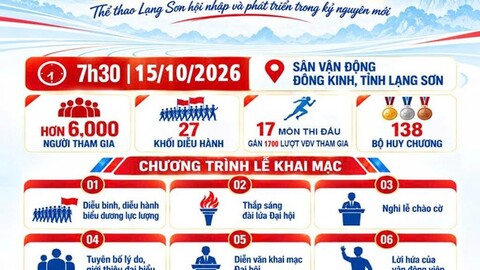 Chuẩn bị các điều kiện tổ chức Đại hội Thể dục Thể thao tỉnh lần thứ X năm 2026