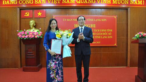 UBND tỉnh Lạng Sơn công bố quyết định bổ nhiệm Phó Giám đốc Sở Văn hóa, Thể thao và Du lịch
