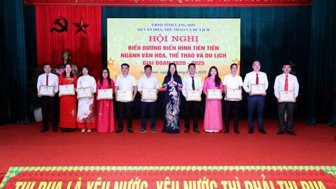 Sở Văn hóa, Thể thao và Du lịch tổ chức Hội nghị biểu dương điển hình tiên tiến giai đoạn 2020 - 2025