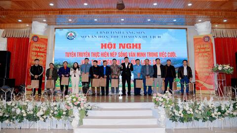 Hội nghị tuyên truyền thực hiện nếp sống văn minh trong việc cưới, việc tang trên địa bàn tỉnh Lạng Sơn