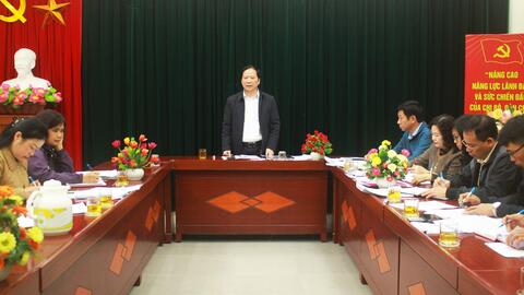 Chi bộ Bảo tàng tỉnh Lạng Sơn tổ chức hội nghị kiểm điểm, đánh giá, xếp loại chất lượng tập thể và cá nhân năm 2025