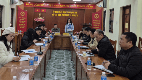 Họp kiểm tra tiến độ triển khai các nhiệm vụ chuẩn bị Lễ hội Hoa Đào Xứ Lạng và các hoạt động mừng Đảng, mừng Xuân Bính Ngọ năm 2026