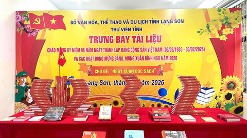 Trưng bày tài liệu chào mừng kỷ niệm 96 năm ngày thành lập Đảng cộng sản Việt Nam (03/02/1930 – 03/02/2026) và mừng xuân Bính Ngọ năm 2026