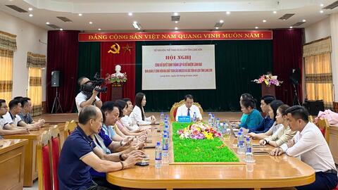 Hội nghị công bố Quyết định của Giám đốc Sở Văn hóa, Thể thao và Du lịch về việc thành lập và bổ nhiệm lãnh đạo Ban Quản lý Công viên địa chất toàn cầu Unesco và xúc tiến du lịch tỉnh Lạng Sơn