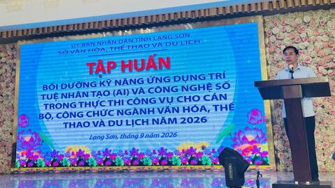 Hội nghị tập huấn bồi dưỡng kỹ năng ứng dụng trí tuệ nhân tạo (AI) và công nghệ số trong thực thi công vụ năm 2026